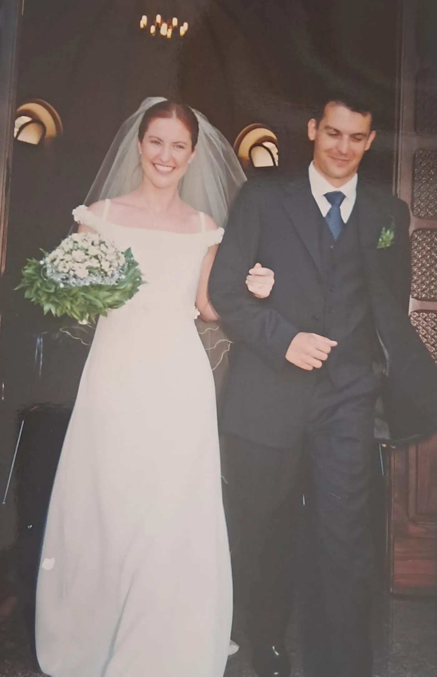 Simona e Nicola il giorno del loro matrimonio